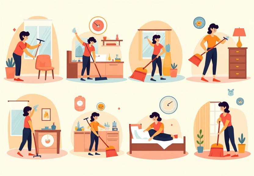 Daily habits for maintaining a clean home