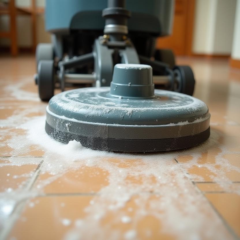 Professional floor scrubbing and polishing in Bengaluru apartments